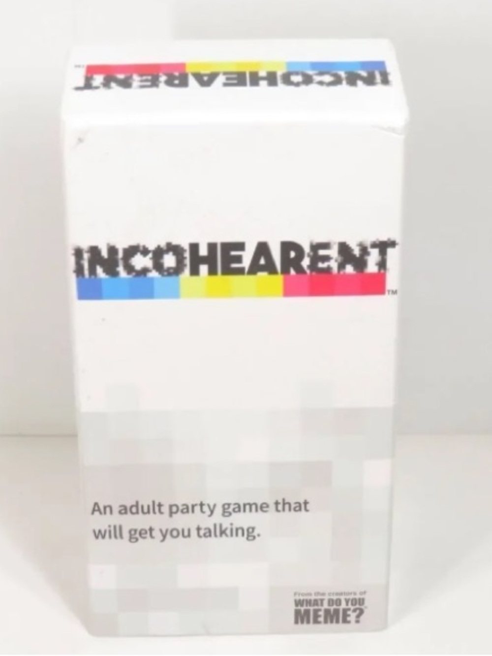 Adult Party Game - White Box with Multicolor Accent